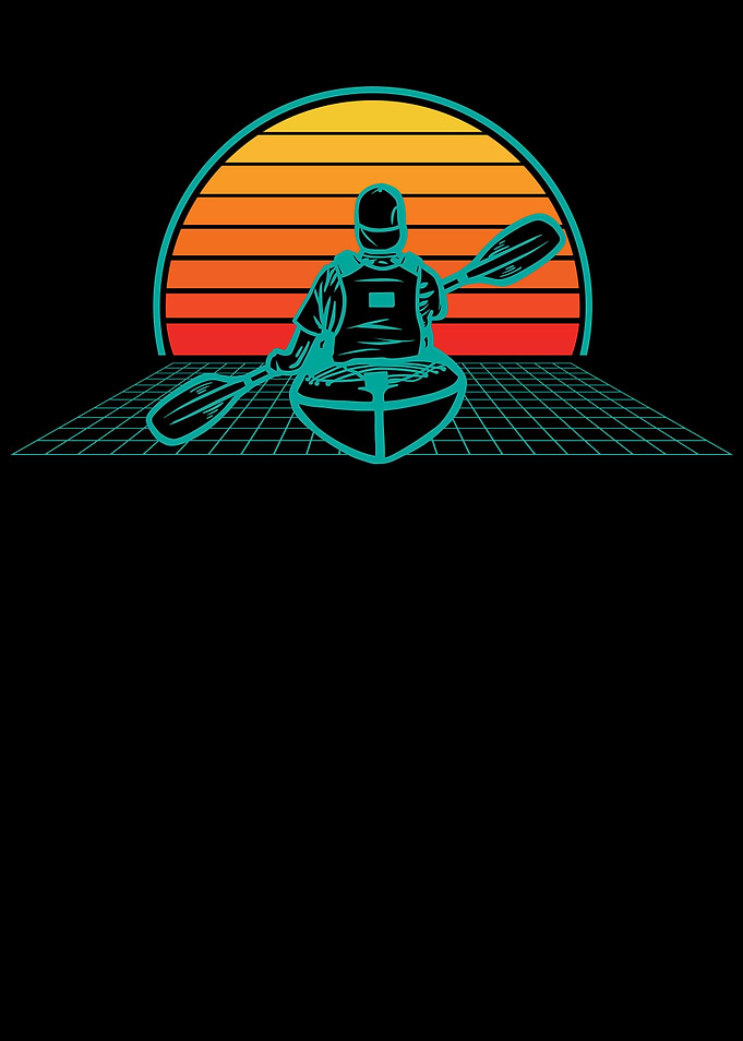 Vaporwave Kayak