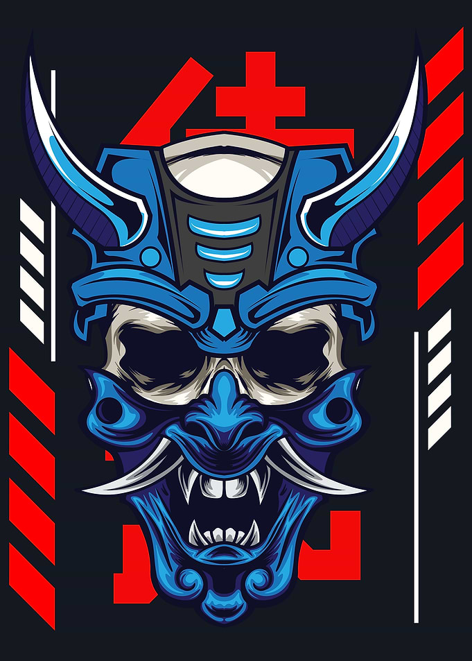 Ronin Mask Illustration 02