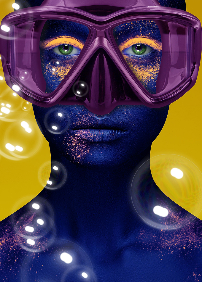 Cool surreal portrait