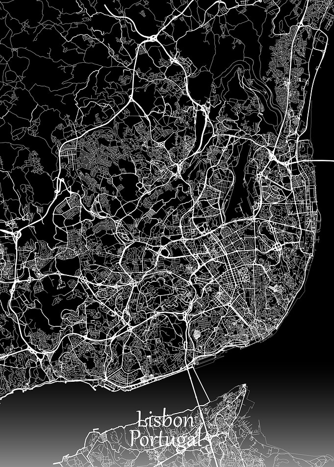Lisbon Map Portugal