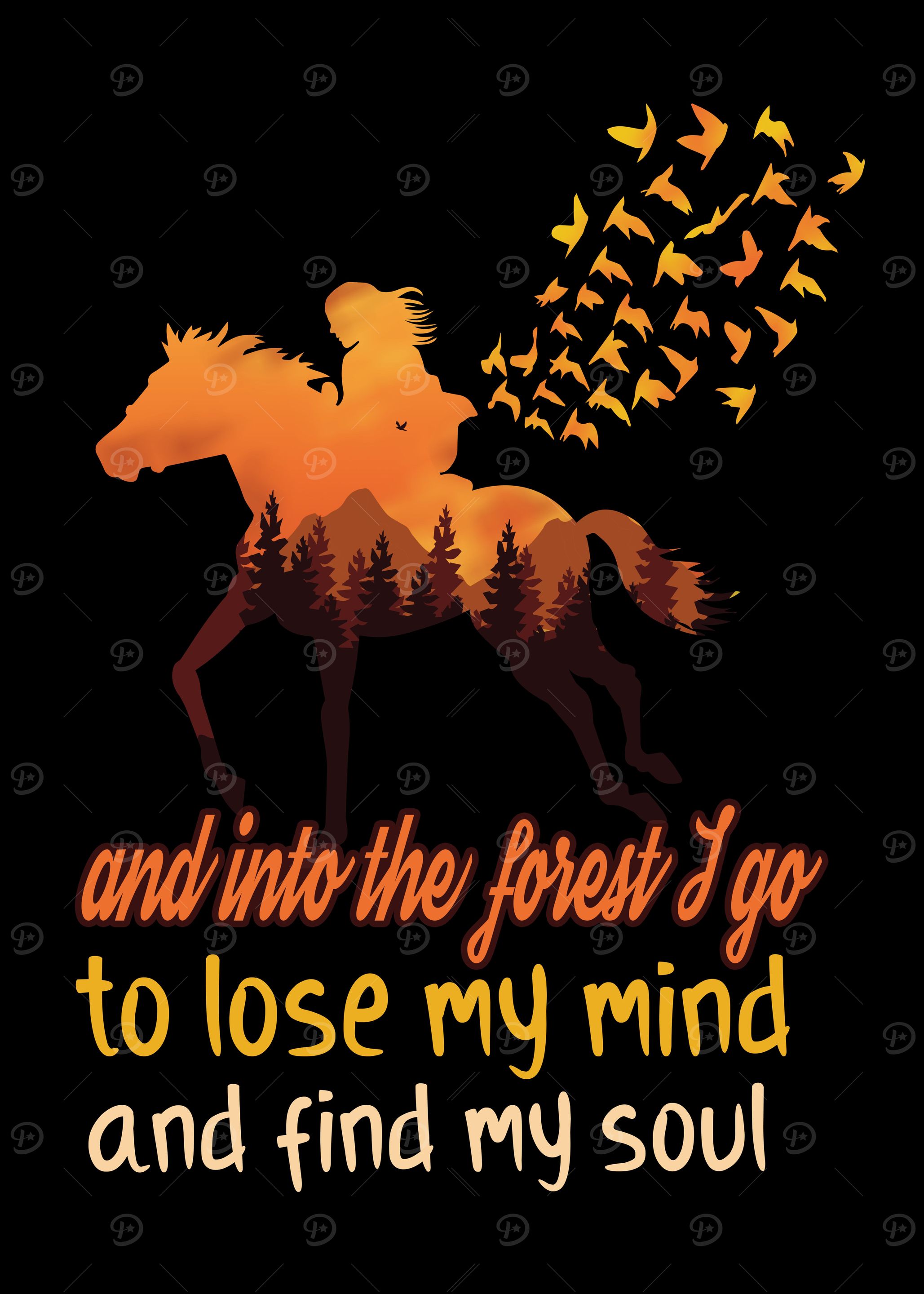Rider And Horses