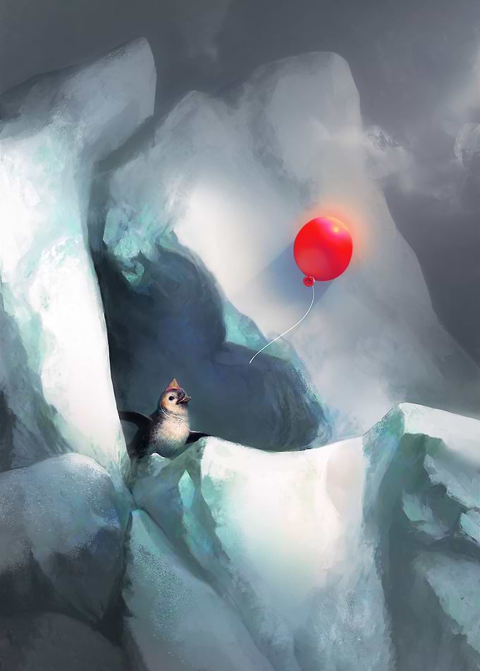 Happy birdday penguin