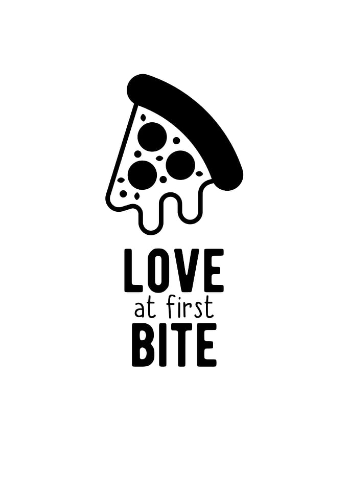 Pizza Love At First Bite