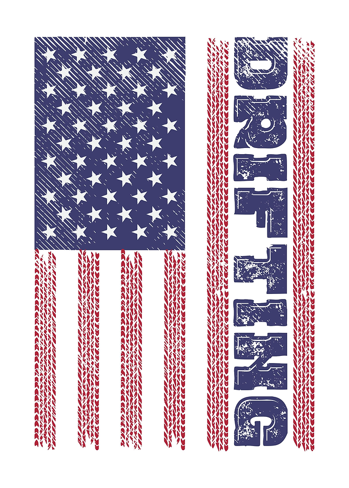Drifting American Flag