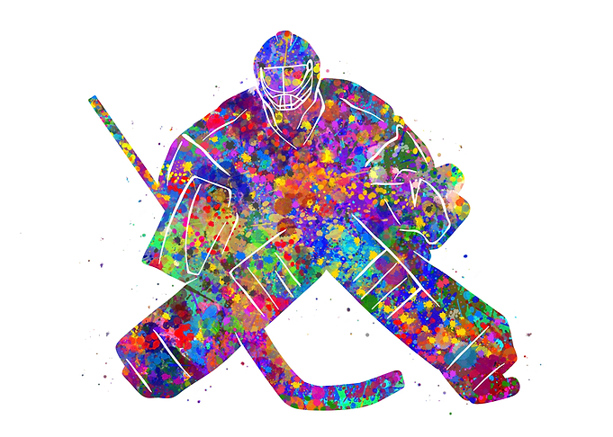 Ice hockey goalie