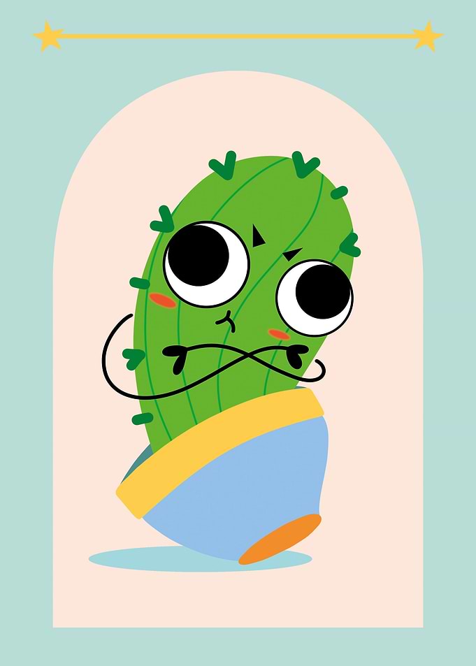Cactus with Googly Eyes