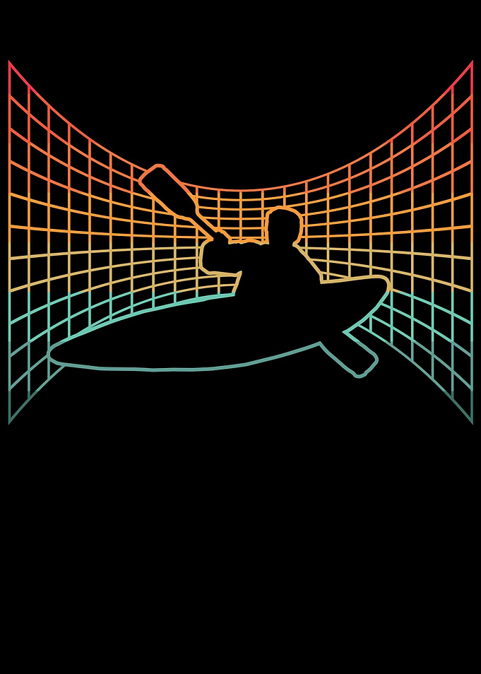 Vaporwave Kayak