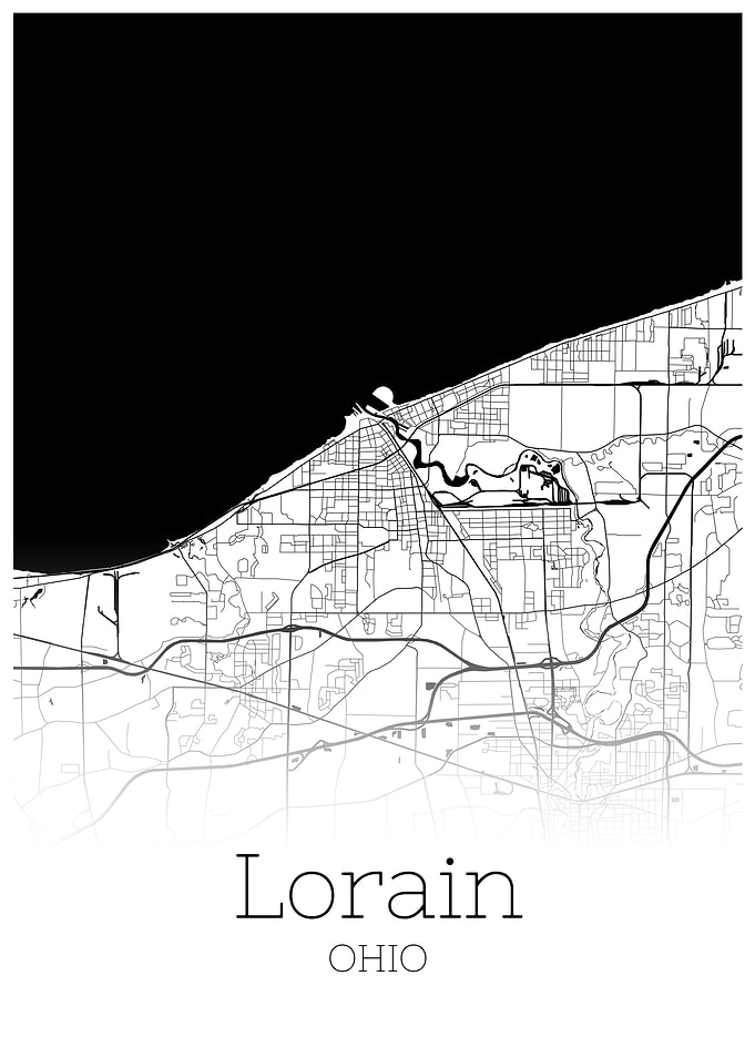 Lorain Ohio city map