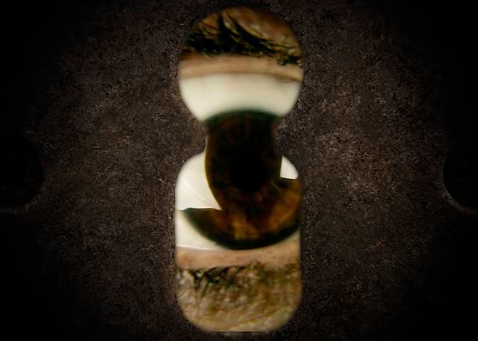 Keyhole eye macro nervous