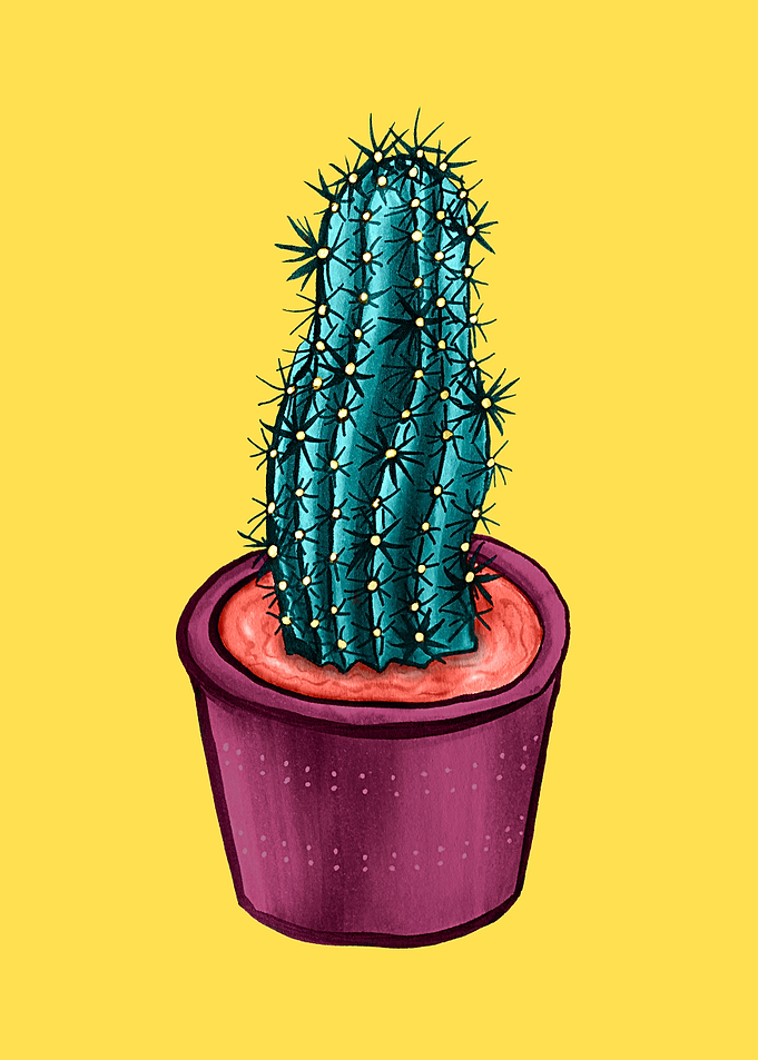 Funny Cactus In Alien Soup