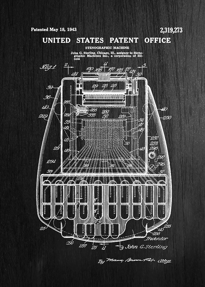 1 1943 Stenographic Machi