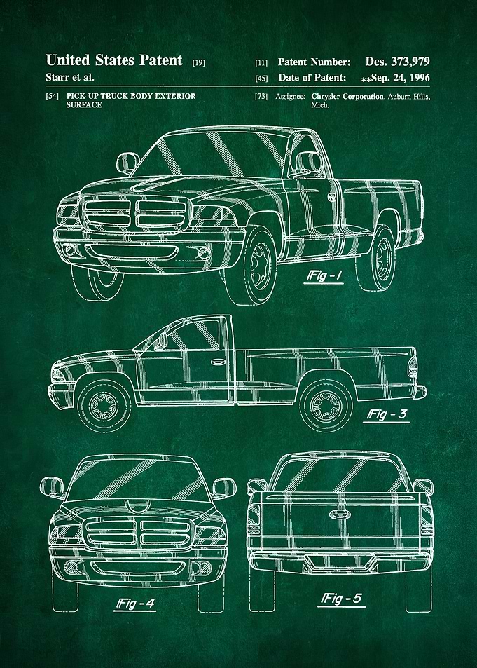 17 Dodge Ram Truck Patent