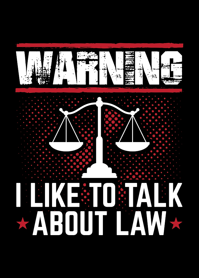 Warning Law Lawyer Gift