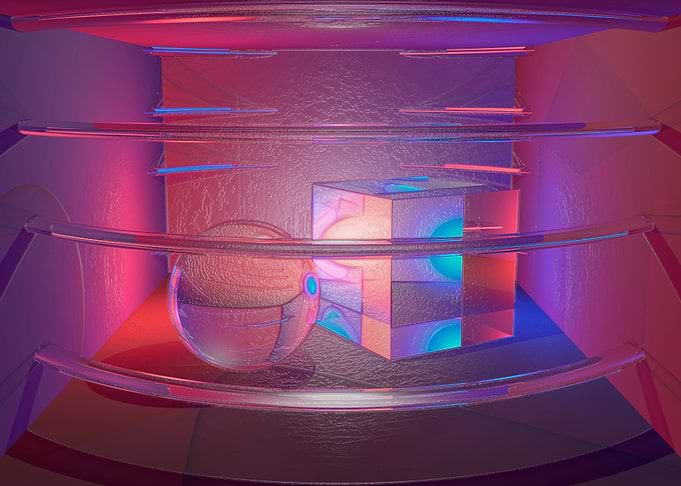 Crystal light and shadow