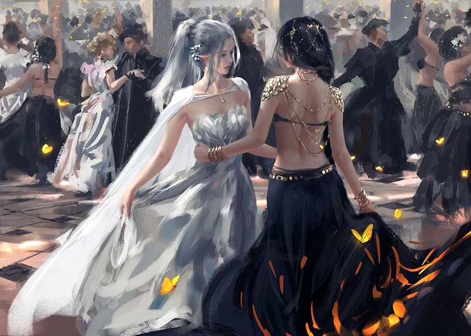 Secular ball in the anime