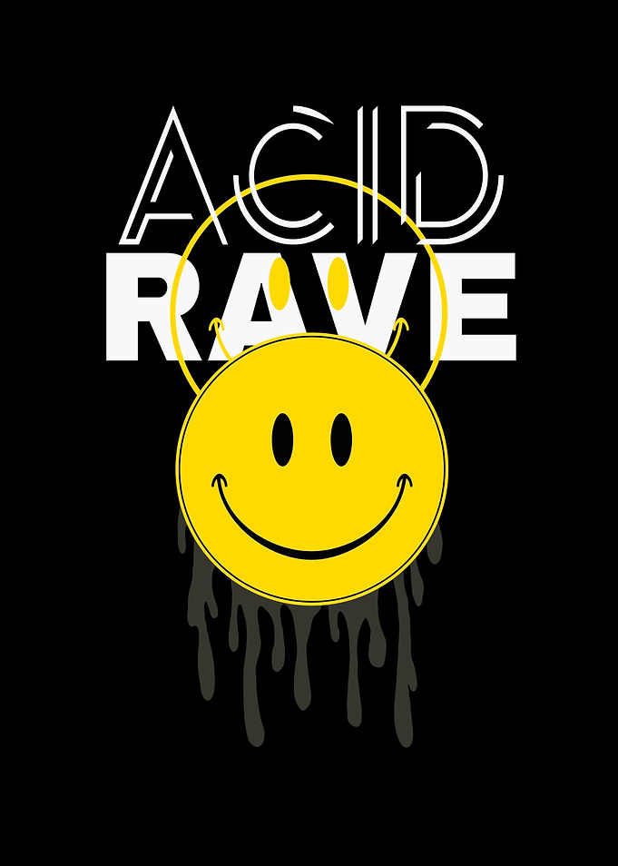 Acid Rave Smile Face