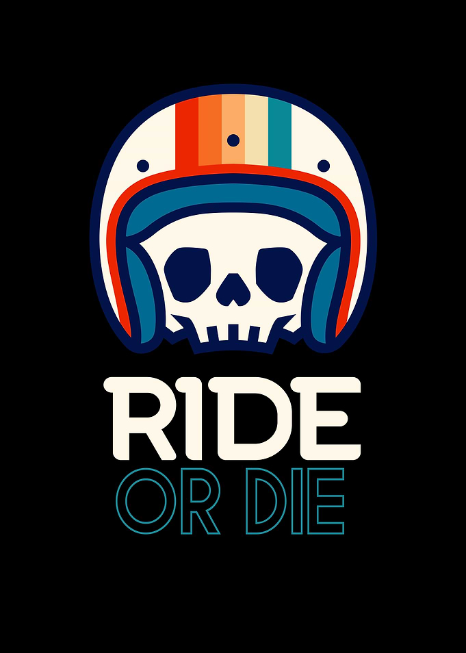 Biker Skull Retro