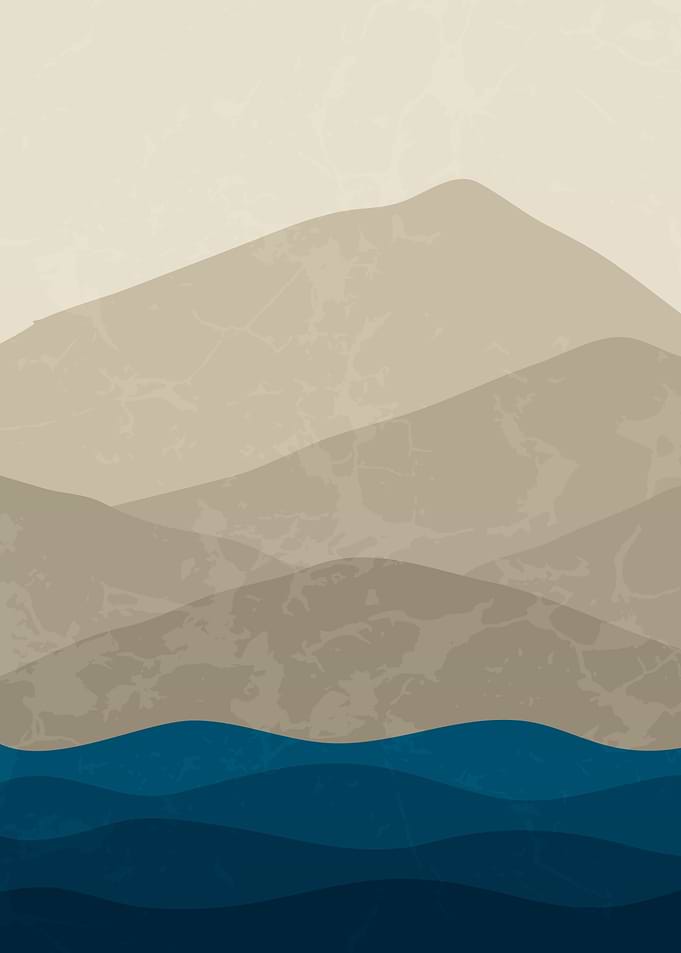 Sun and Mountain Art 1