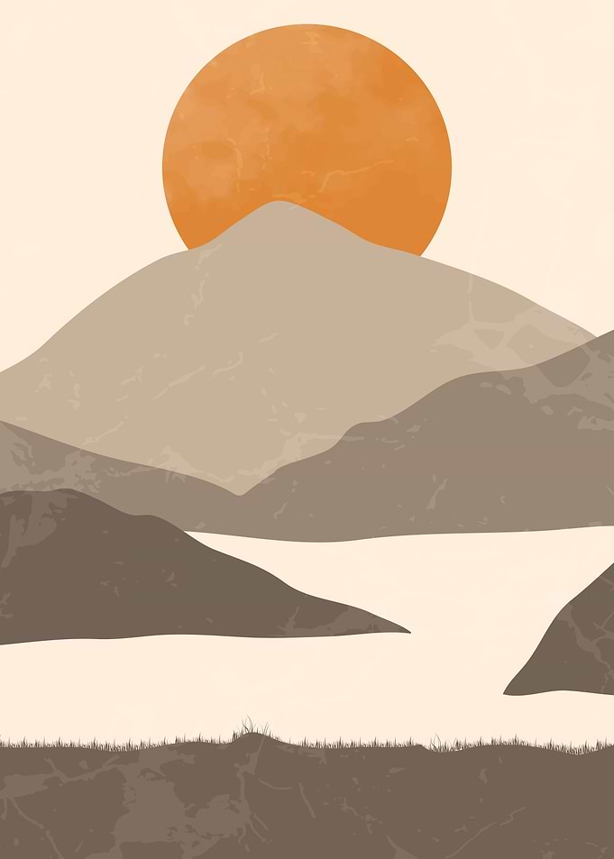 Minimal Mountain and Sun 2