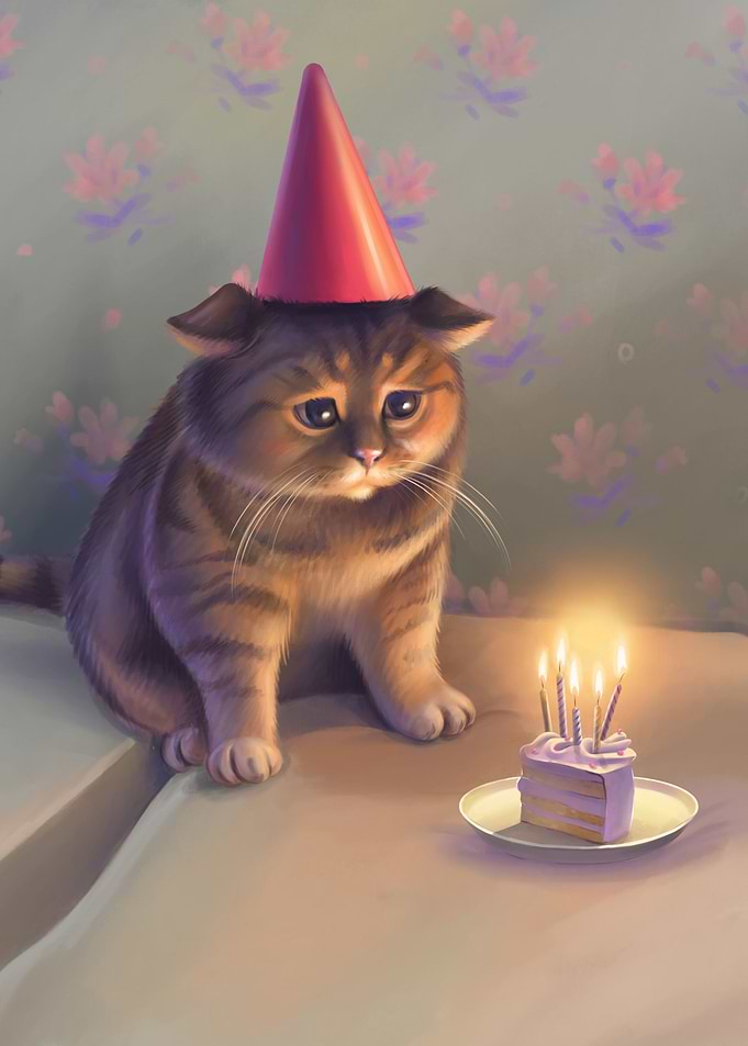 Sad cat