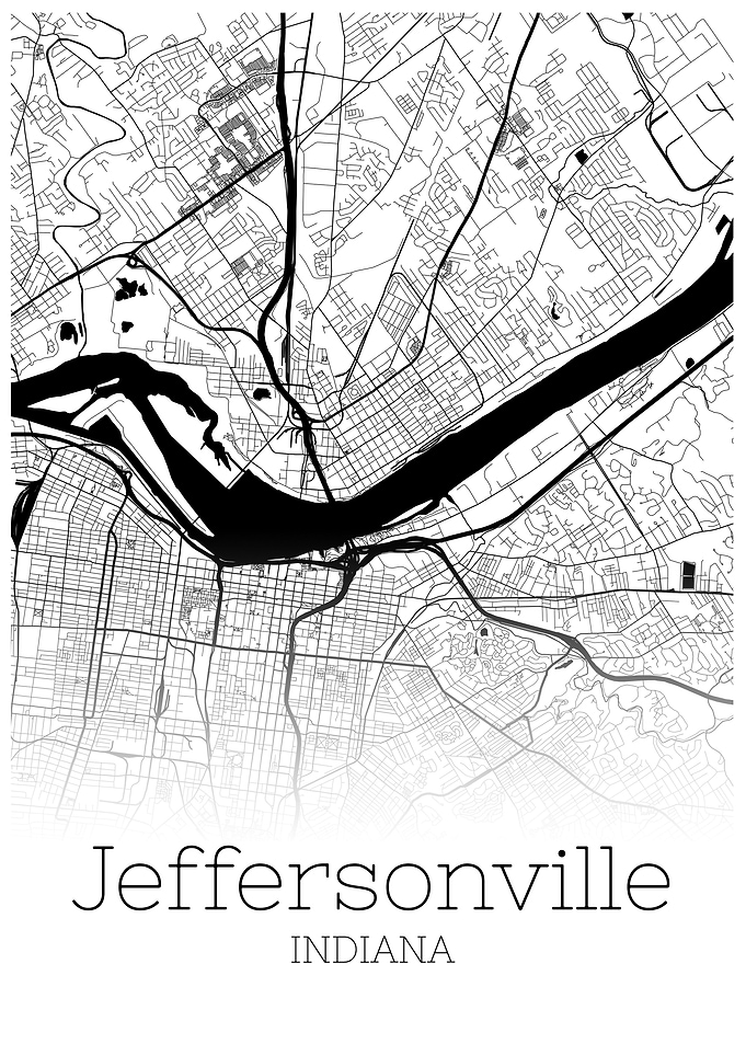 Jeffersonville Indiana map
