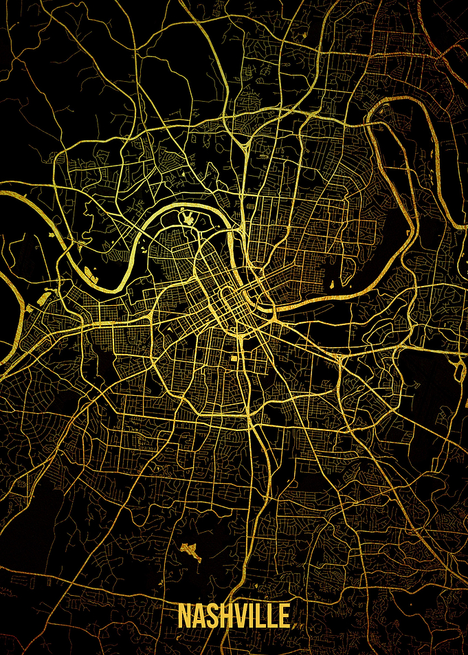 Nashville gold map