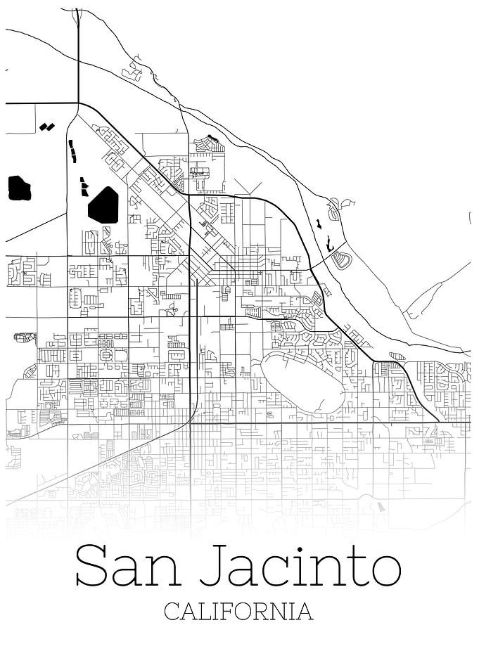 San Jacinto California map