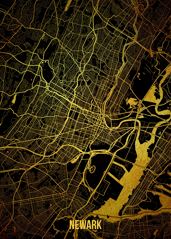 Newark gold map