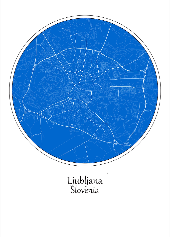 Ljubljana Map Slovenia