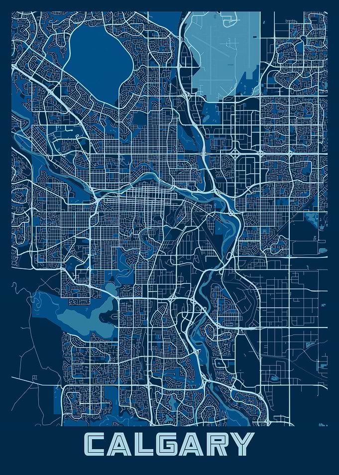 Calgary Peace City Map