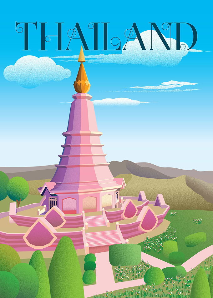 Thailand Vintage Poster