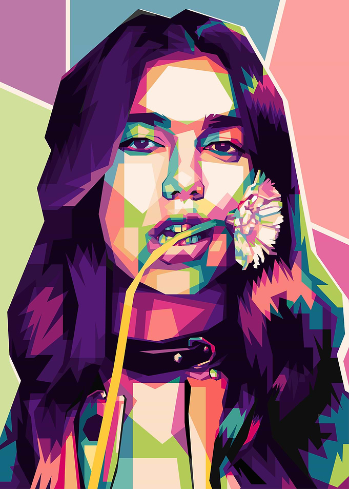 Dua Lipa Popart WPAP