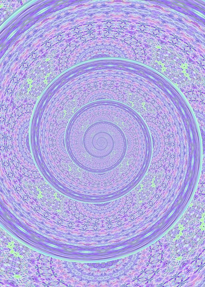 Pastel Spiral Mandala