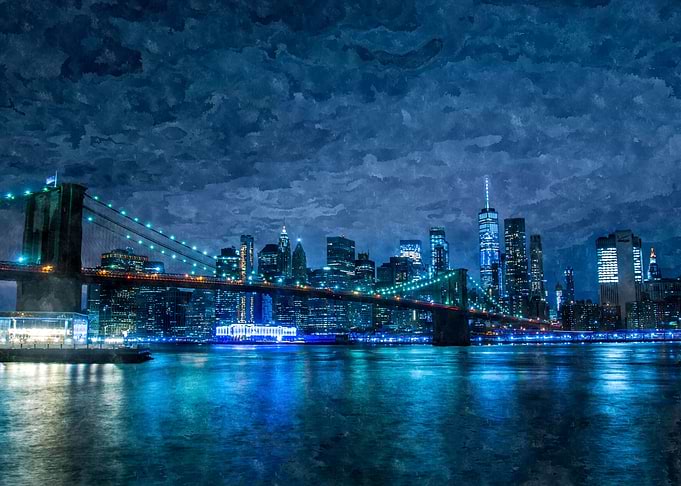 Nighttime Cityscape