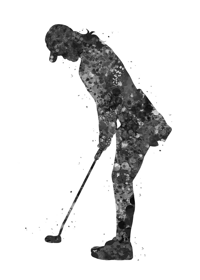 Golf player girl