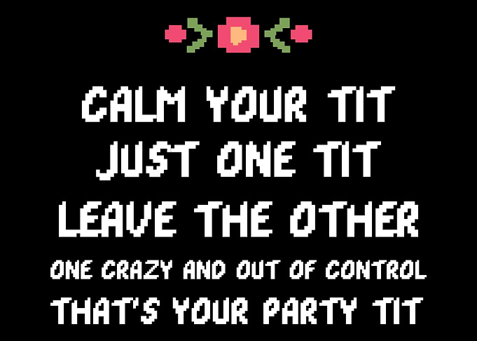 Calm Your Tit Funny Woman
