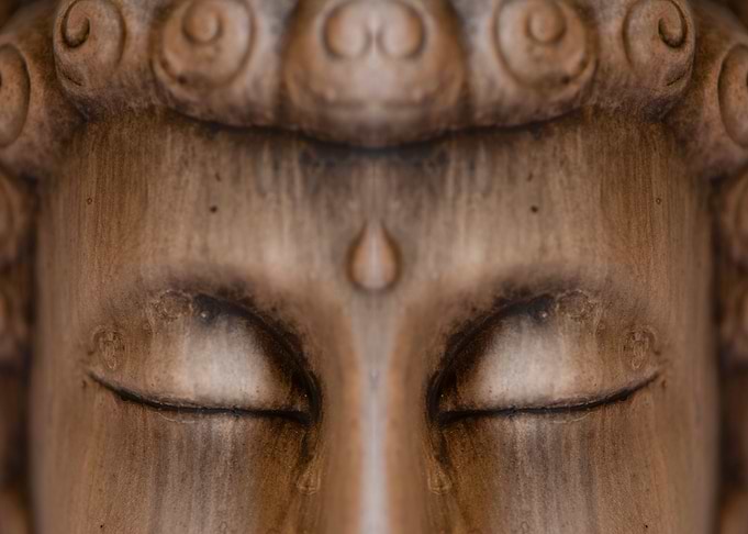 Meditating buddha figure
