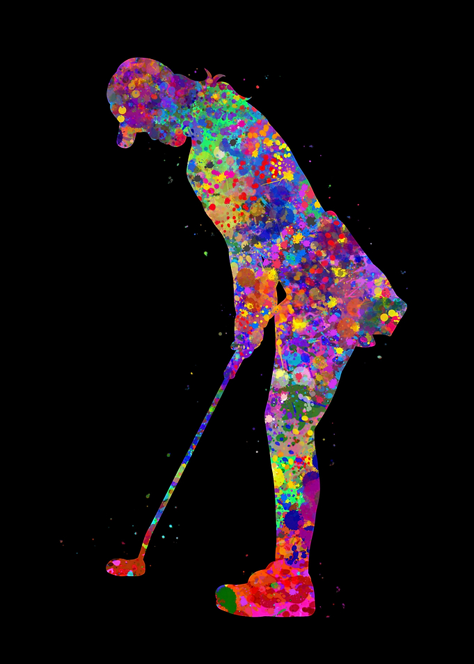 Girl golfer