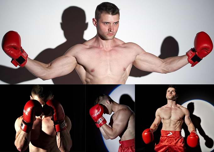 Boxing collage