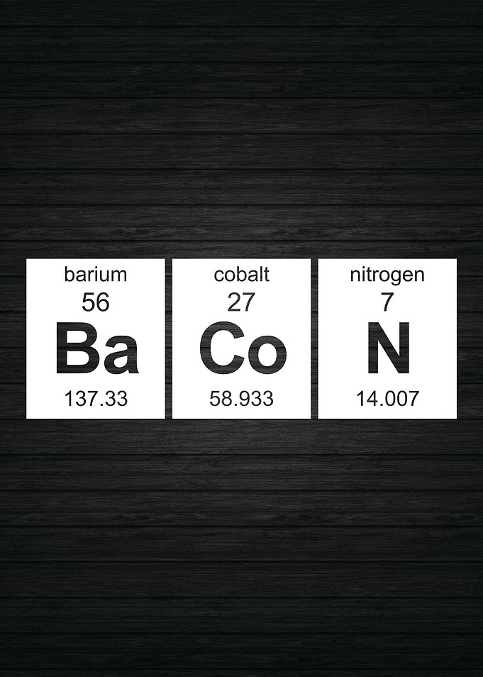 Bacon Periodic Table