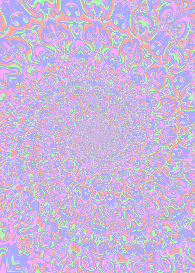 Hippie Spiral Mandala