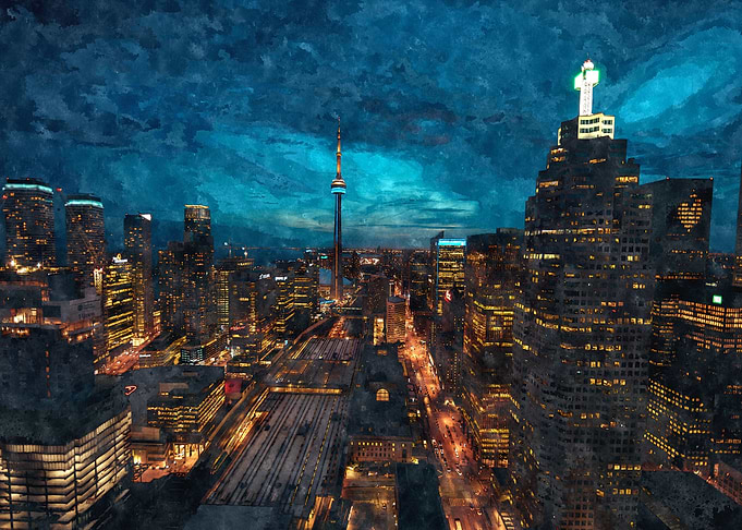 Nighttime Cityscape