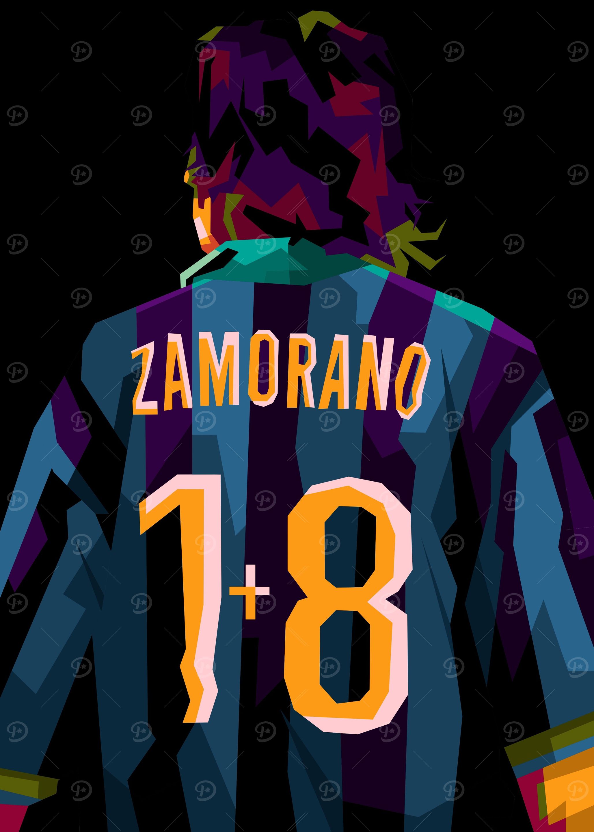 Zamorano in popart