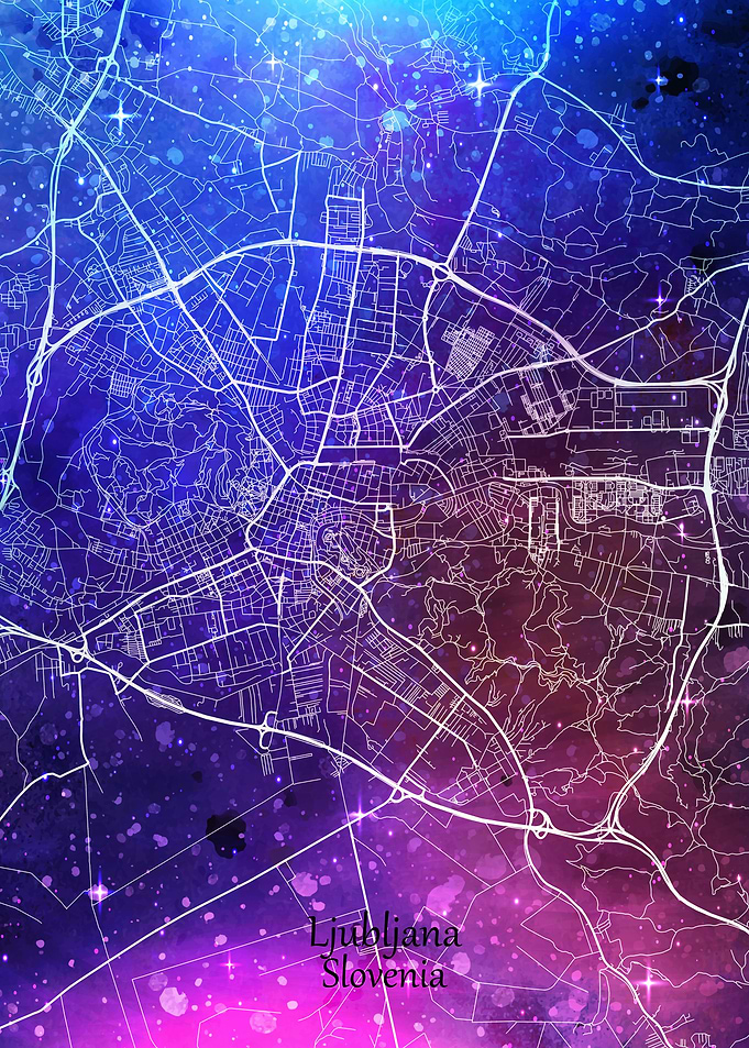 Ljubljana Map Slovenia