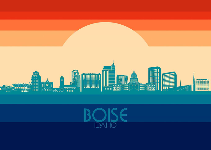 boise skyline retro 4