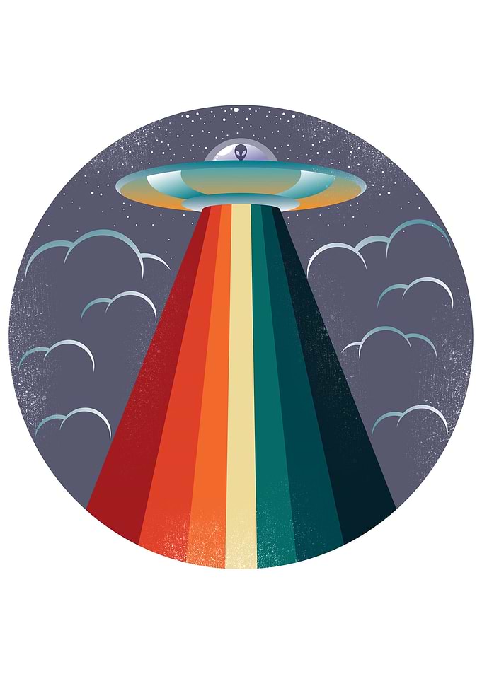 Alien Rays Retro
