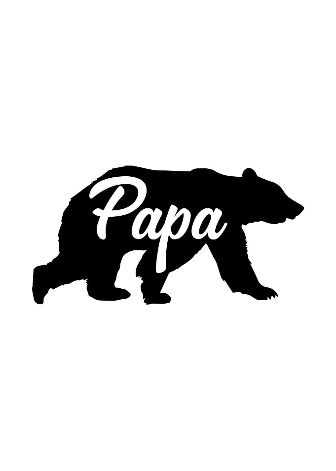 Fathers Day Papa Bear