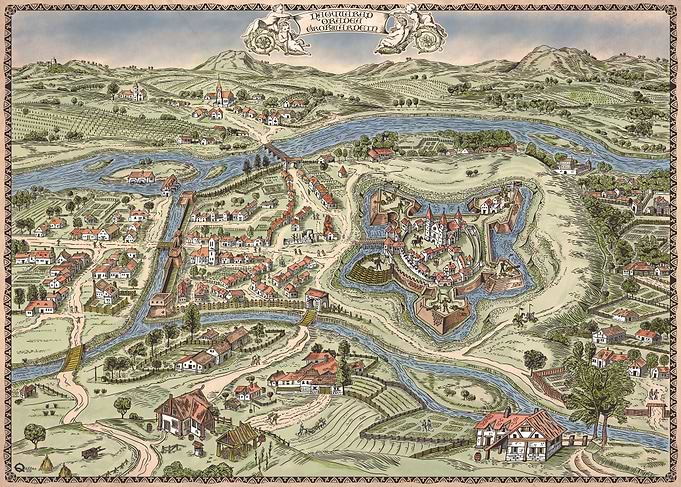 Varadinum medieval map