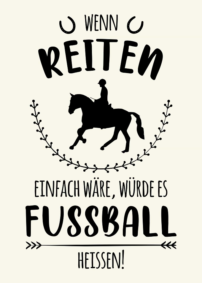 Netter Reiter Spruch