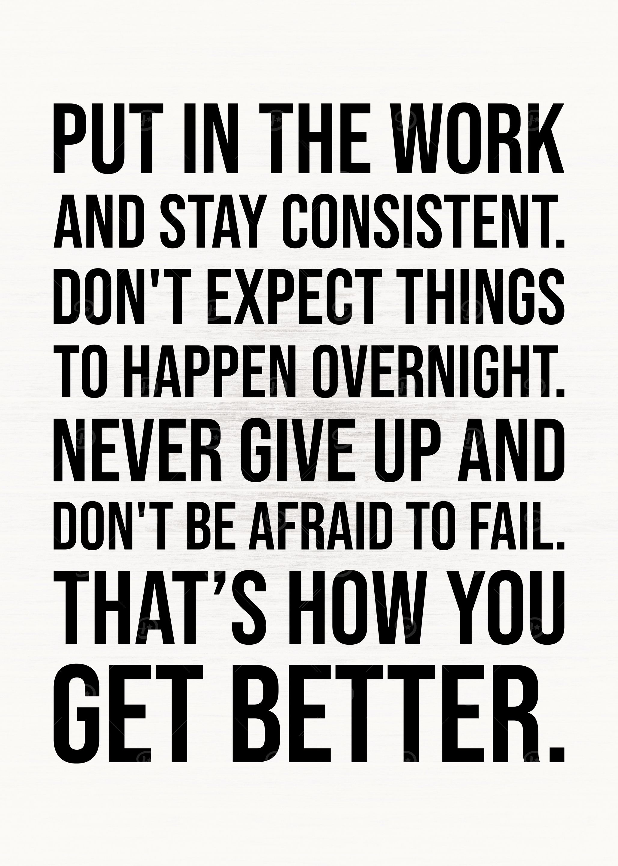 Put In The Work